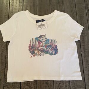 NWT RARE Brandy Melville Cat and Kittens Tee